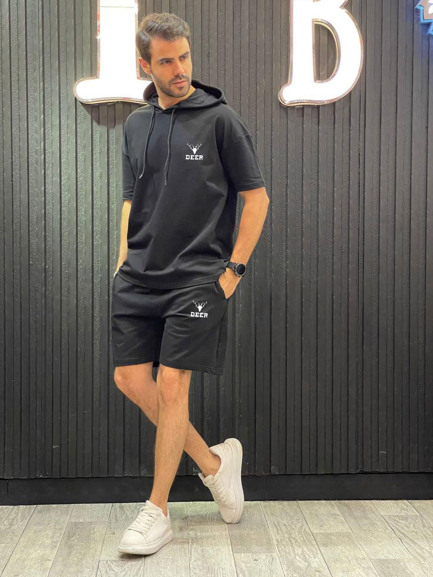 ترنج شورت DEER اوفر سايز زونط كودJ046-----ءM3