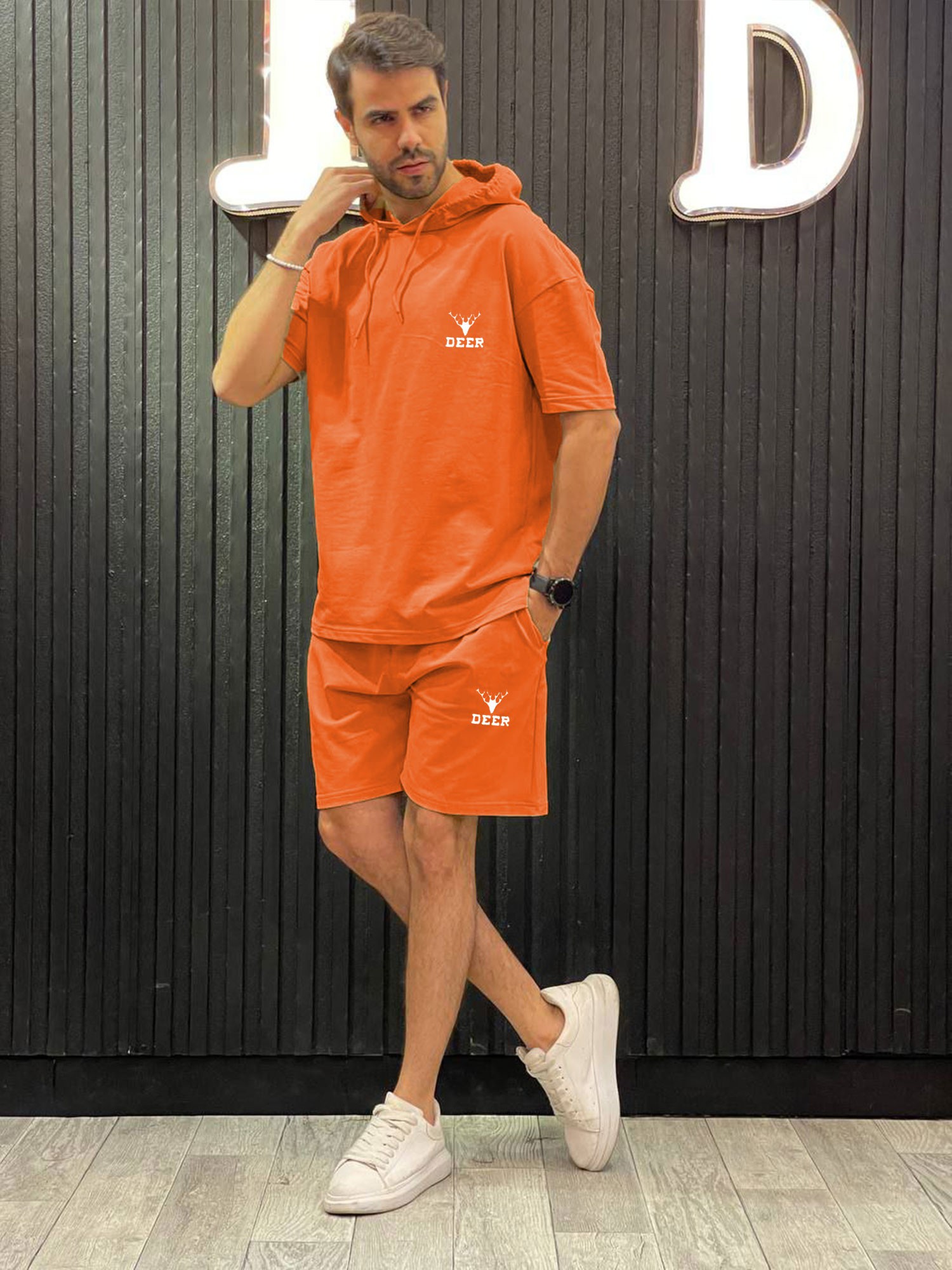 ترنج شورت DEER اوفر سايز زونط كودJ046-----ءM3